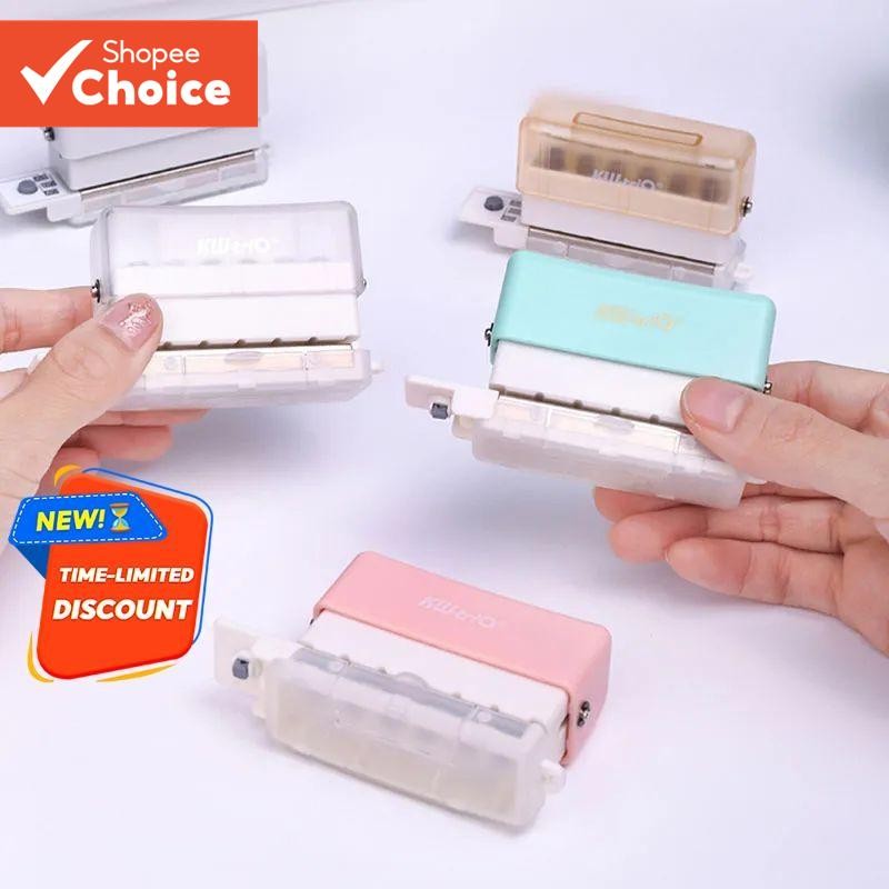 Fromtheon โน้ตบุ๊คสมุดภาพไดอารี่ Binding 6 หลุมกระดาษ Punch มือถือโลหะ Hole Puncher สําหรับ A4 A5 B5