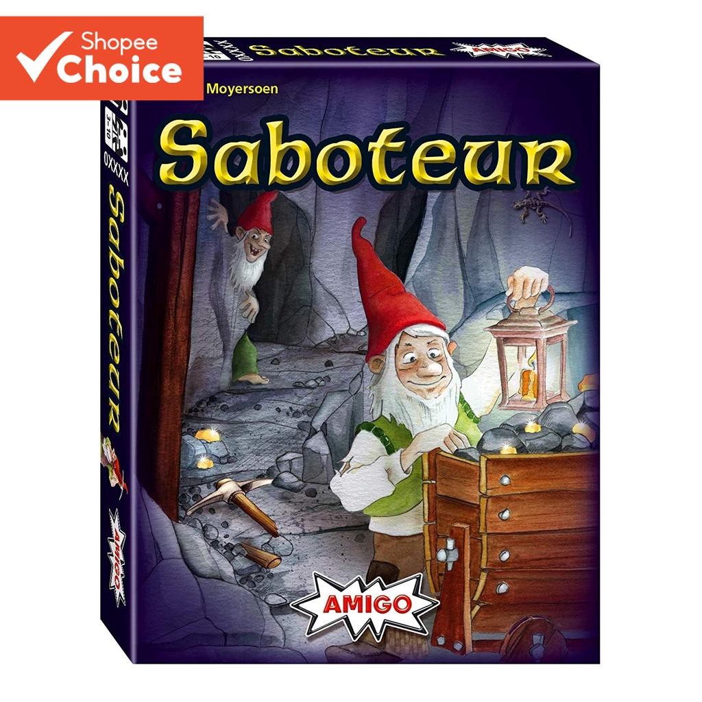 การ์ดเกม Saboteur เวอร์ชันภาษาอังกฤษ เกมปาร์ตี้สําหรับครอบครัว