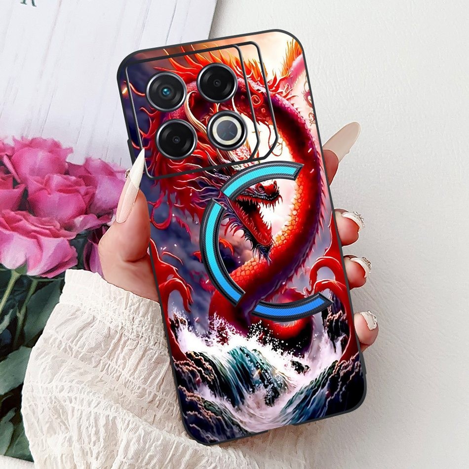 สําหรับ Infinix GT 20 Pro X6871 ใหม่ Cool Dragon ภาพวาดกรณี Infinix GT20 Pro 5G ซิลิโคนนุ่ม TPU เคสโทรศัพท์ - รูปที่ 5