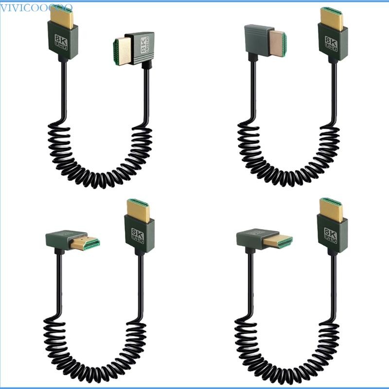 VIVI Performances 8K HDMI Compatible Cable 0 9M Coiled Male to Male Interfaces Cable for Professional Video Equipment