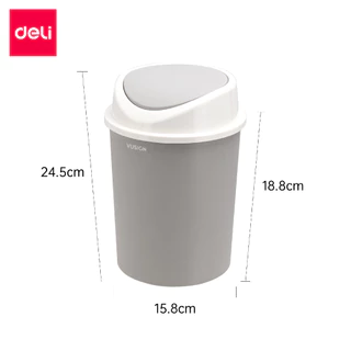 Naju ถังขยะ ถังขยะฝาสวิง 3ขนาด Trash can ถังขยะในบ้าน เก็บกลิ่น เปิดและปิด ใช้งานง่าย