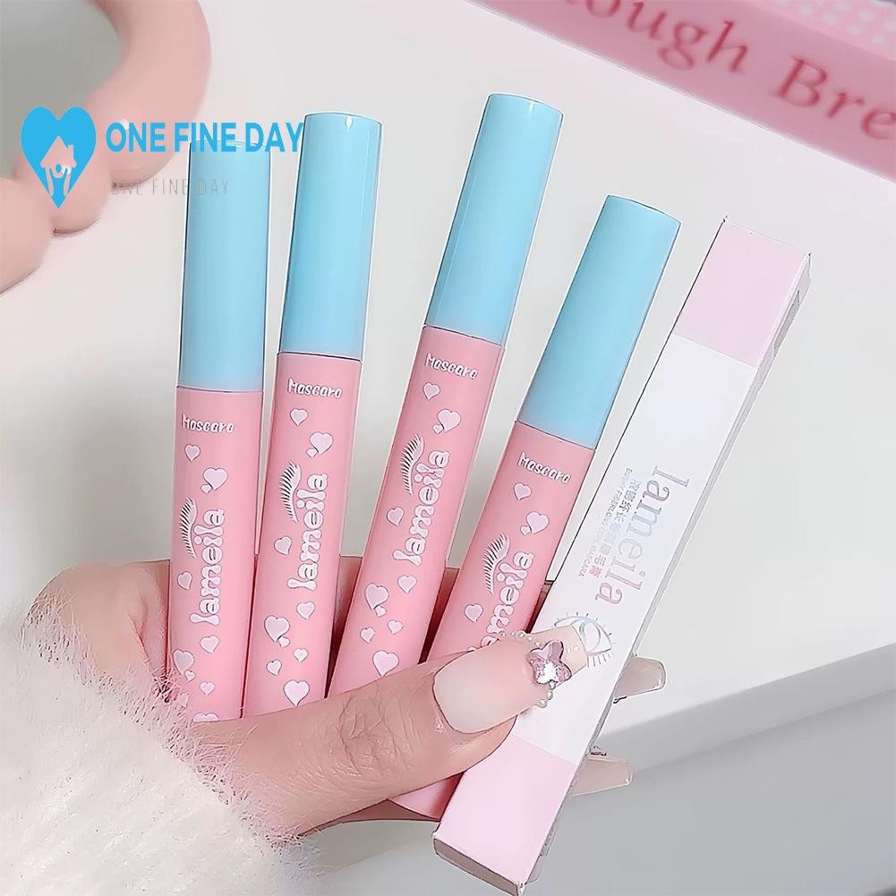 Pink Blue Tube 3d Mascara Waterproof Long Curly Non Smudging Mascara Primer T6y4