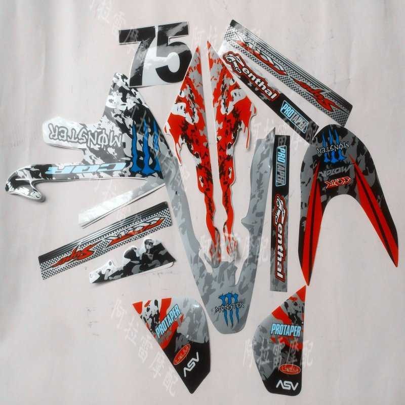 ของตกแต่งมอเตอร์ไซค์ออฟโรด สติ๊กเกอร์ CQR Ghost Claw CQR250 สติ๊กเกอร์เต็มตัว