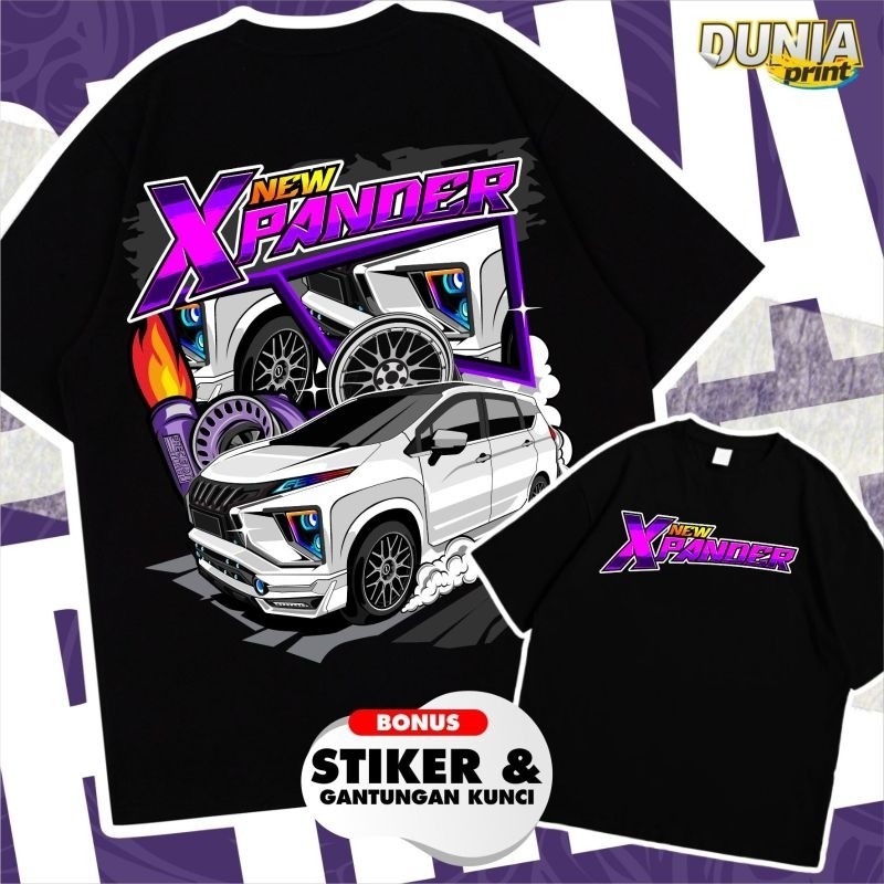 (แถมสติ๊กเกอร์+ที่แขวน) XPANDER NEW INOVA FORTUNER MONSTER DIESEL RACING CAR T-SHIRT COTTON COMBED 2