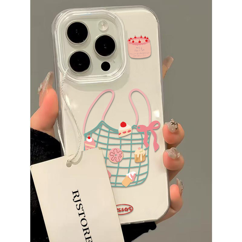 กระเป๋าขนมเคสโทรศัพท์ที่เข้ากันได้กับ iPhone 16 15 14 13 11 12 Pro Max 11 Pro Max 12 Pro 14 Plus 15 