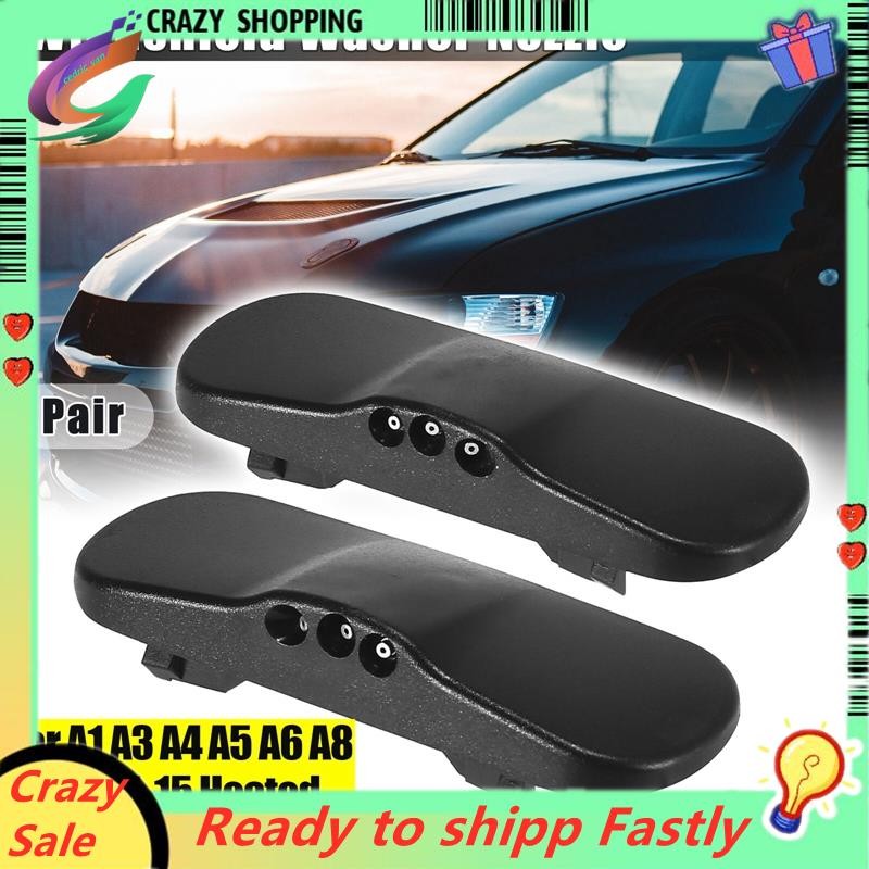 L&R หัวฉีดเครื่องซักผ้ากระจกหน้ารถ Jet 8J0955987จี / 8เจ0955988G สําหรับ A1 A3 A4 A5 A6 A8 TT 05-15 