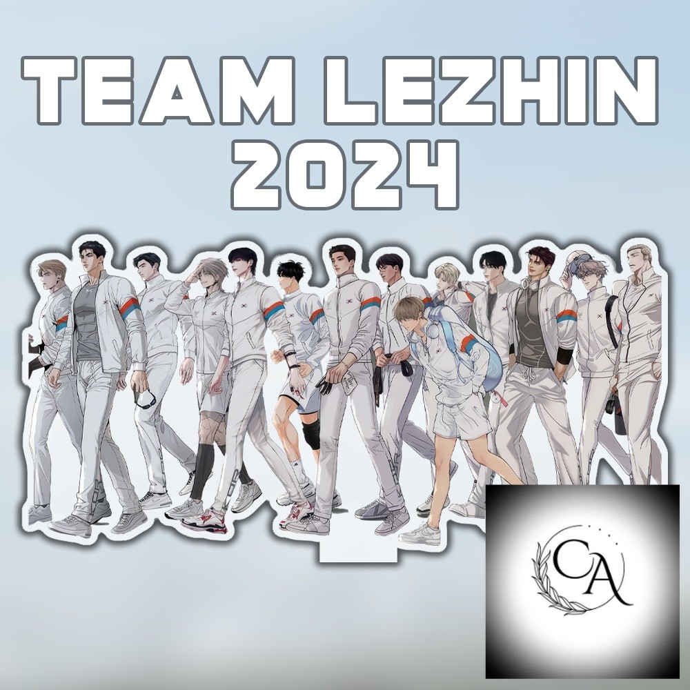 Manhwa BL Lezhin BOMTOON ปฏิทิน 2024 คําอวยพรของฤดูกาลทีม Standee และพวงกุญแจอุปกรณ์ตกแต่ง