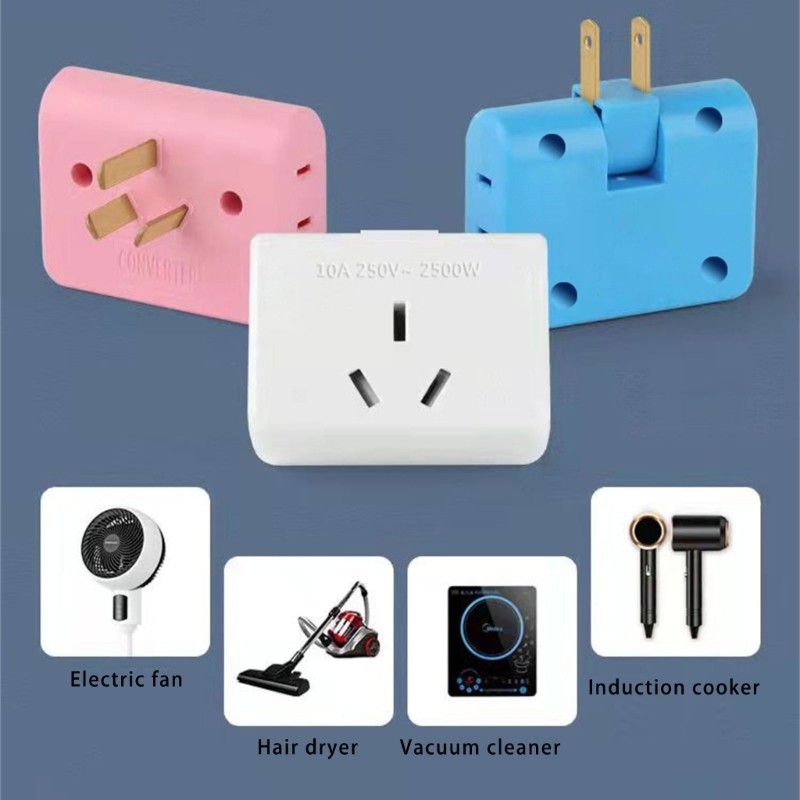 ZUO ประหยัดพื้นที่ Socket Extender 2Pin to 3Pin 2Pin Socket Transition ปลอดภัยทุกวัน