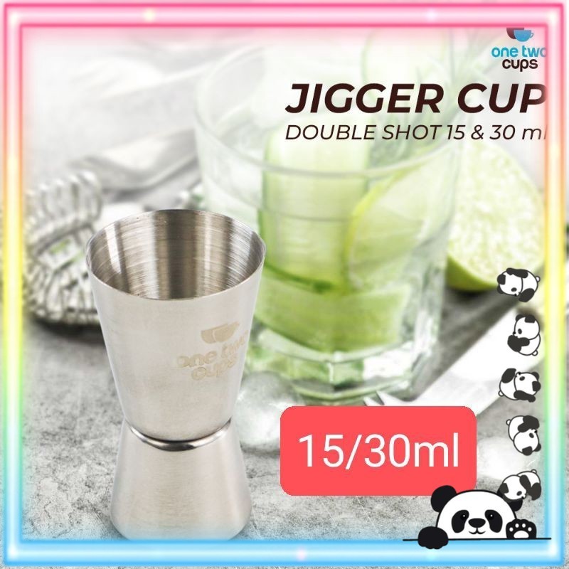 Stainless Jigger 15-30ml/ Bartender Bar Jigger Double Shot 15-30ml LE-2 ถ้วยตวง