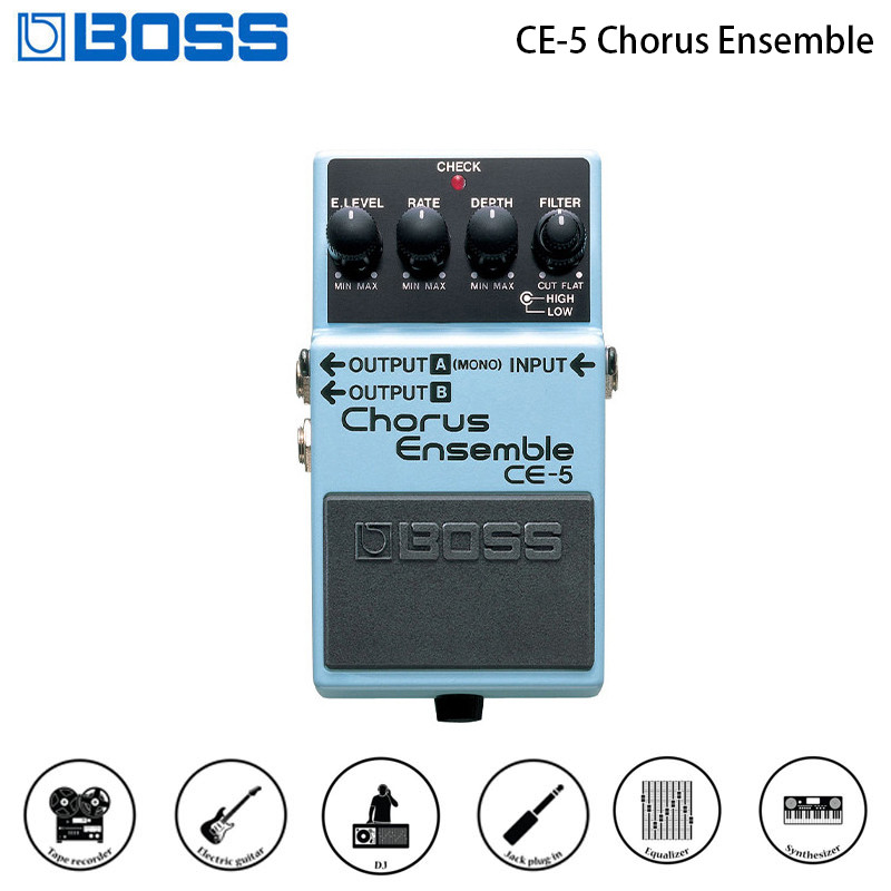 Boss CE-5 สเตอริโอ Chorus Ensemble Professional กีตาร์เหยียบกีตาร์อุปกรณ์เสริม CE 5