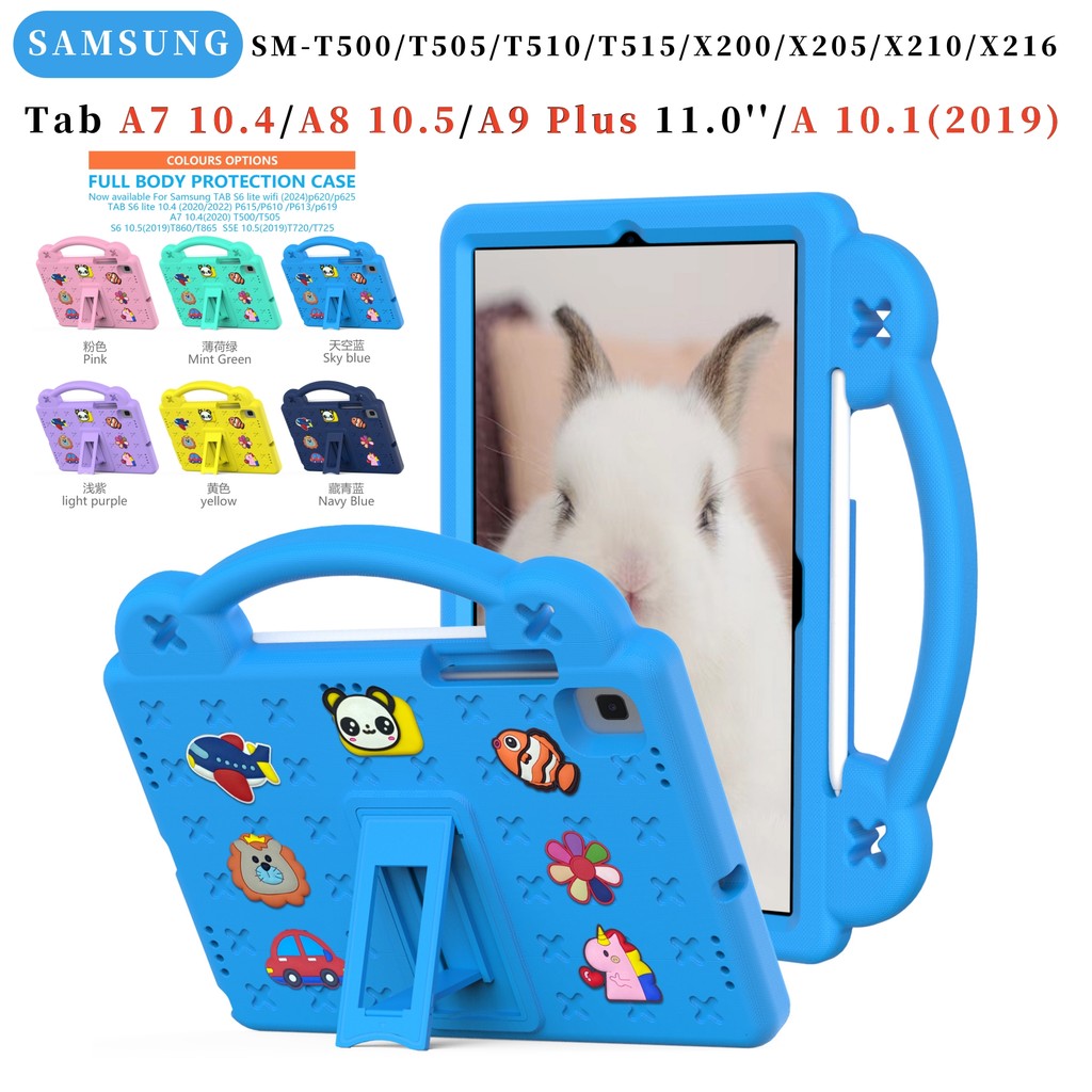 SAMSUNG สําหรับSamsung Galaxy Tab A7 2022 2020 10.4A8 10.5 2021 A9 Plus 10.1 (2019) SM-T515 T510 X21