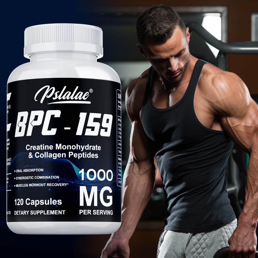 แคปซูลฟื้นฟูกล้ามเนื้อพร้อม Creatine & Collagen Peptides อาหารเสริมออกกําลังกาย