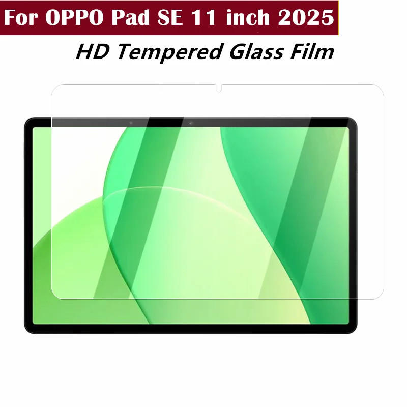 ฟิล์มกระจกนิรภัยสําหรับ Oppo Pad se 11 นิ้ว 2025 HD Scratch ป้องกันหน้าจอฟิล์มแท็บเล็ตสําหรับ Oppo Pad se 11 "อุปกรณ์เสริมฟิล์ม