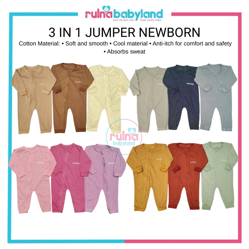 3 IN 1 JUMPER 0-3MONTH PLAIN