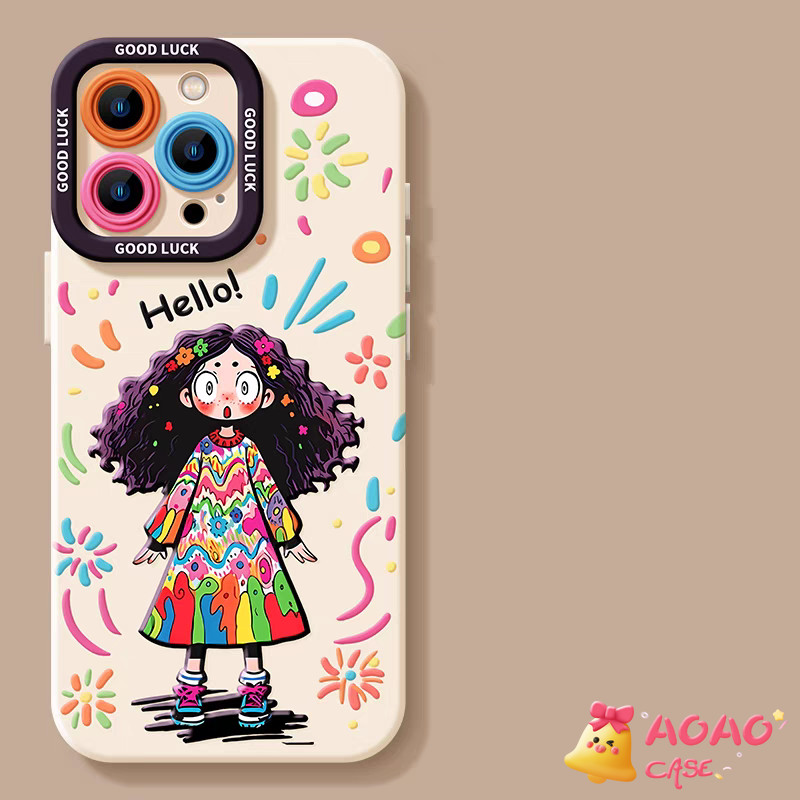 เคสไอโฟน 15 สำหรับ iPhone 11 13 15 16 12 14 Pro Max 7 8 16 14 15 Plus XR XS X Max ลัคกี้สาวหวานสร้อยข้อมือนุ่มหน้าปกอ่อน ราคา ถูกที่สุด ดีลบีเคเค แกลเลอรีภาพที่ 5
