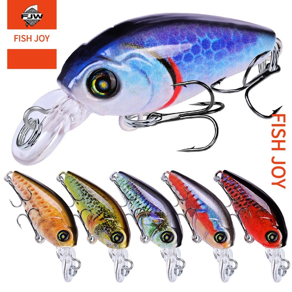 F116 ตกปลา ปลาปลอม เหยื่อเรืองแสง 3D ตาปลา สีสันสดใส ลายพราง ลายสาดสี ปลายแหลม สะพานเหยื่อ