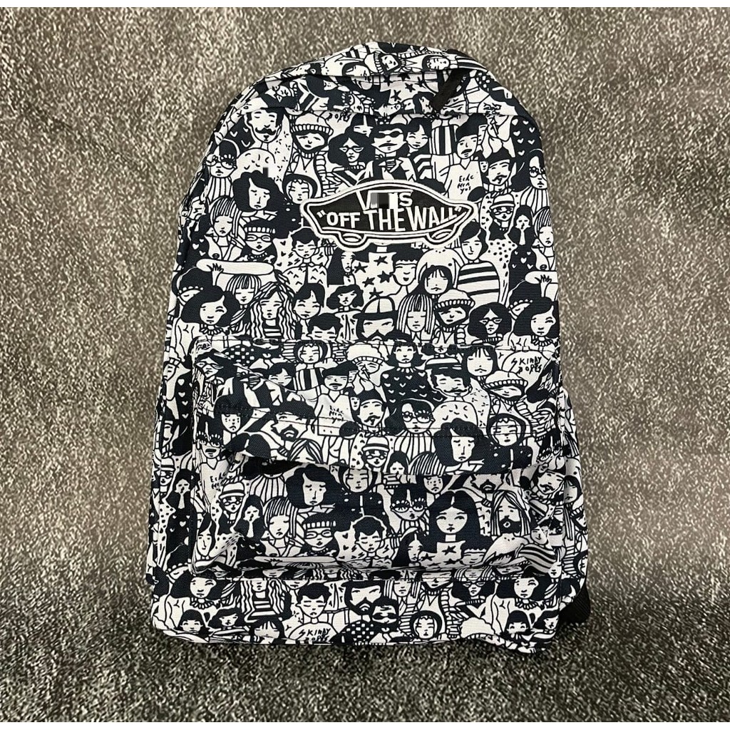 V4NS 1001 FACES BACKPACK / SCHOOL AND WORK MOTIF BACKPACK สําหรับผู้ชายและผู้หญิง