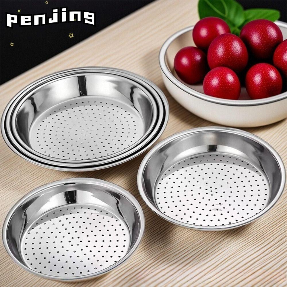PENJING 28/30/32/34 ซม.ถาดนึ่ง,อุปกรณ์ทําอาหารหนา,สแตนเลสทนทานเกี๊ยวปลาชั้นวางนึ่ง