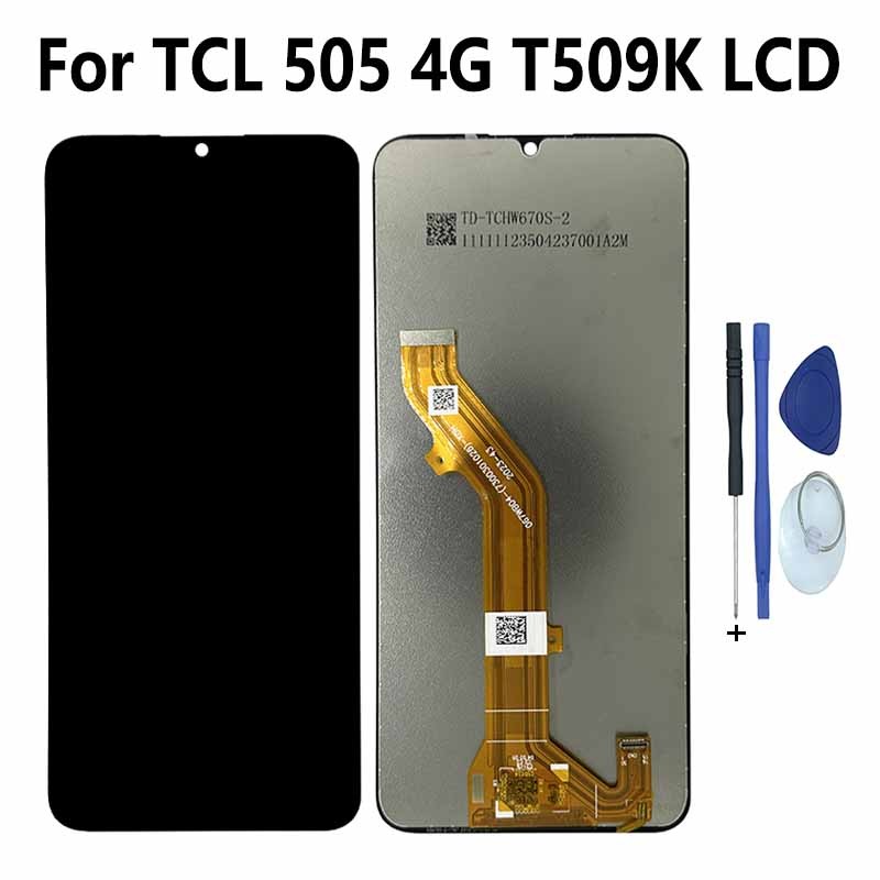 6.75" สำหรับ TCL 505 4G T509K จอแสดงผล LCD หน้าจอสัมผัส ชุดประกอบดิจิไทเซอร์ สำหรับ TCL T509K อุปกรณ