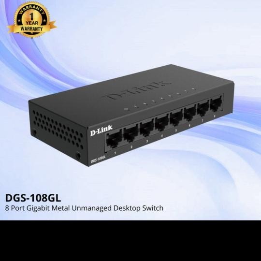 Switch Hub Dlink DGS108GL Metal Case Swifte