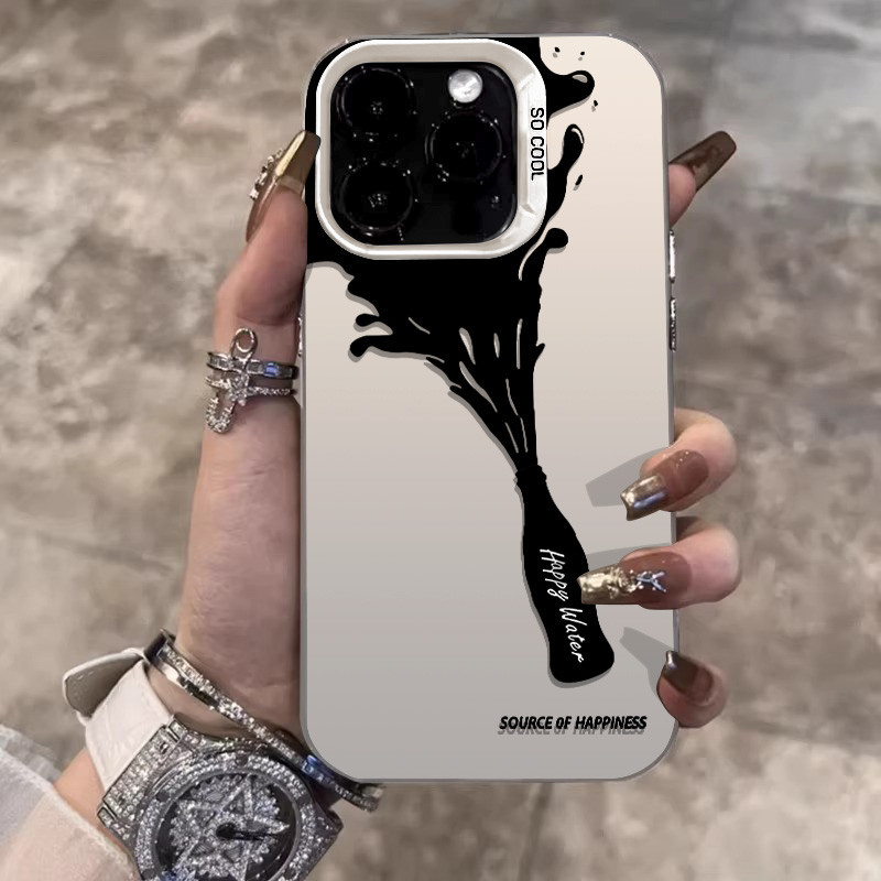 ️จัดส่งทันที️เคสไอโฟน11 12 13 14 15 16 Pro Max หรูหรา Ink Cola Ideas กันกระแทก Case For iPhone XR,XS