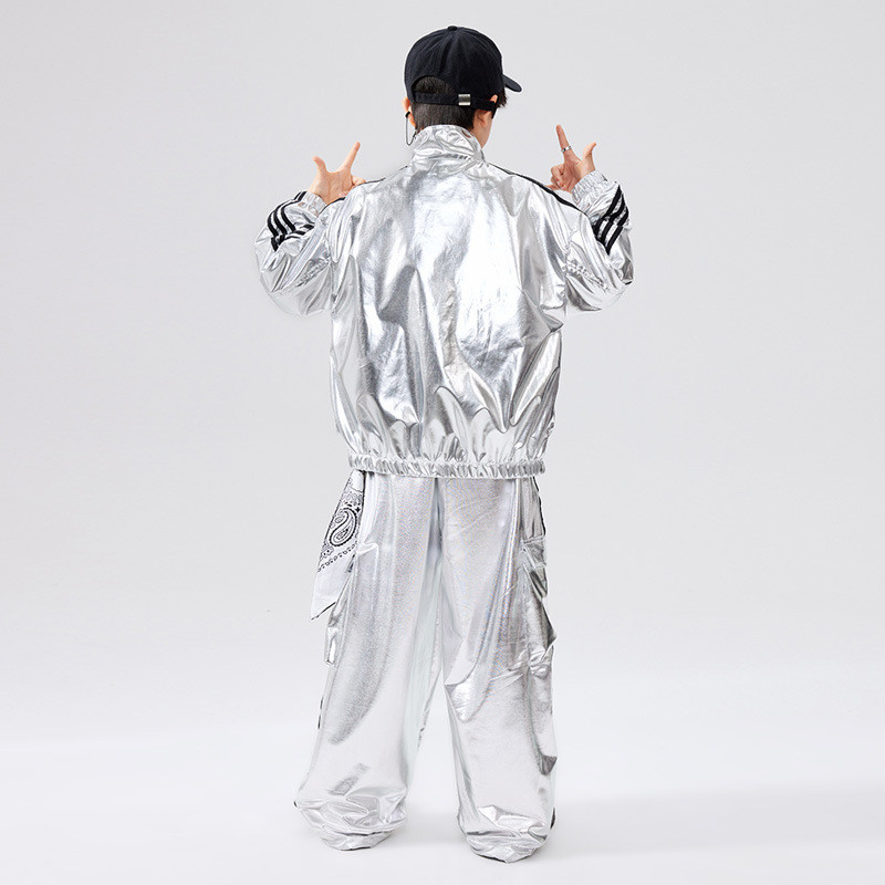 Street Dance เด็กอินเทรนด์เสื้อผ้า Hip Hop หลวม Bright รูปที่ 3