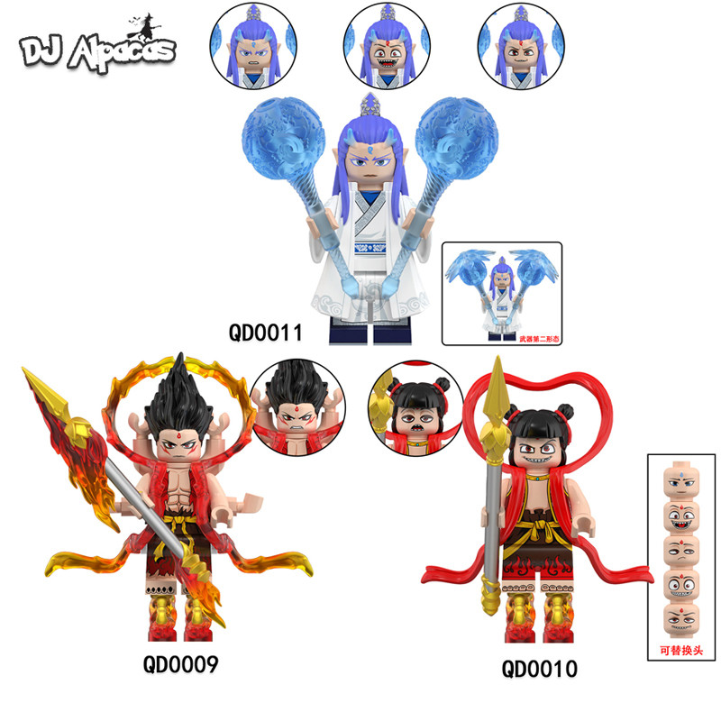 NeZha Mini Figures ของเล่นตุ๊กตาสะสม Ao Bing