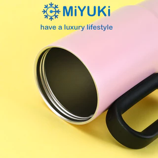 MiYUKi แก้วเก็บความเย็น ขนาดใหญ่ 750ml ถังด้านในทำจากสแตนเลส316 พร้อมหลอดดูด จัดส่งจากกรุงเทพ