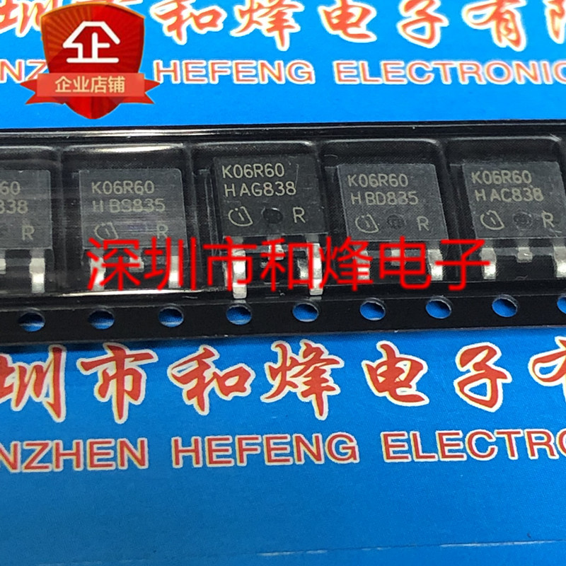 K06R60 IKD06N60R โกดังคุณภาพสูงนําเข้าพร้อมสต็อก TO-252 MOS Field Effect Tube 600V 6A