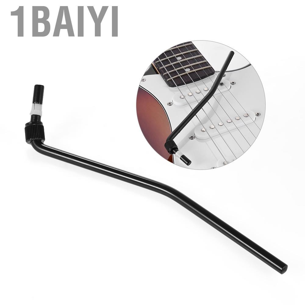 1baiyi กีตาร์ไฟฟ้า Tremolo Trem Vibrato Arm Whammy Bar Crank คันโยกสำหรับระบบสะพานสีดำ