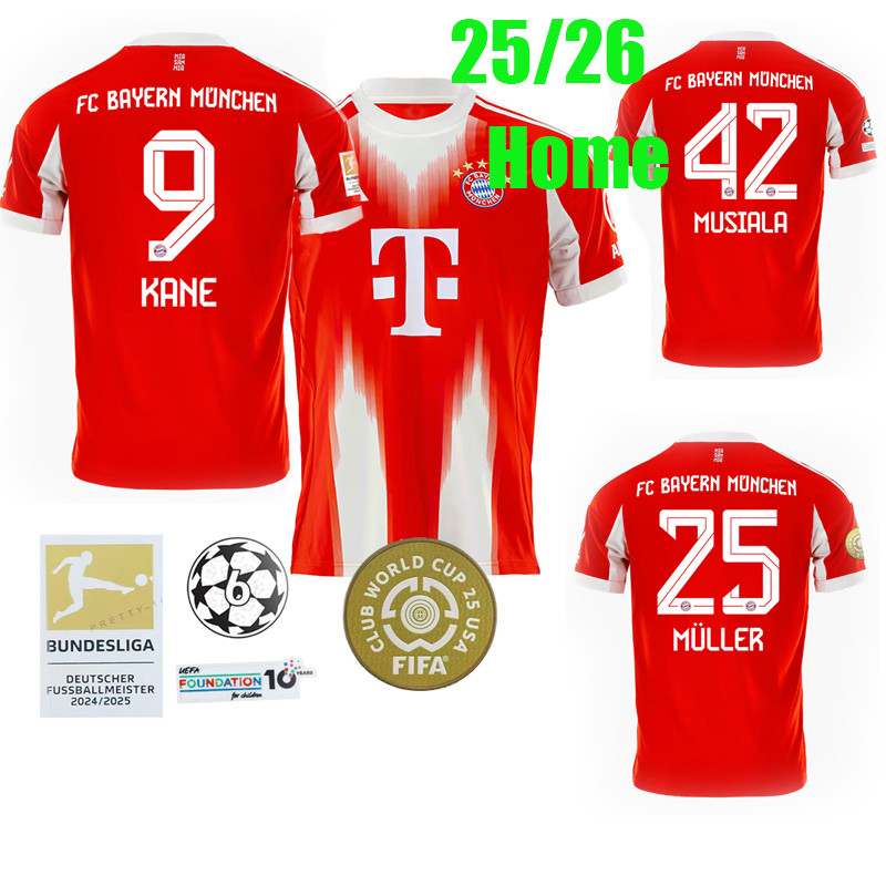 25/26 MULLER ฟุตบอล clothe 2024/25 BaYeMs Home jerseys KANE KIMICH COMAN SANE MUSIALA OLISE ฟุตบอลเส