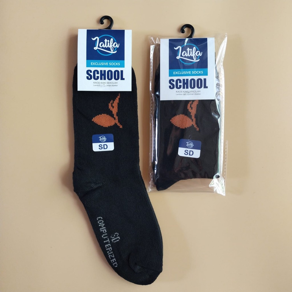 ถุงเท้าโรงเรียน KATUN LATIFA SCOUT มีโลโก้ยิงมะพร้าวสําหรับประถมศึกษา กลาง และมัธยม วัสดุผ้าฝ้ายหนา