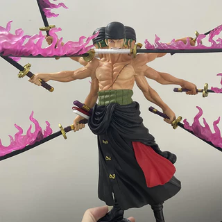 💥จัดส่งจากประเทศไทย💥40 ซม.Roronoa Zoro ONE PIECE คอสเพลย์ Asura Purgatory Luffy Action Figure รุ่น Q ตุ๊กตาของขวัญเด็กตกแต่งรถเครื่องประดับของเล่นคอลเลกชันตกแต่งบ้านประติมากรรม