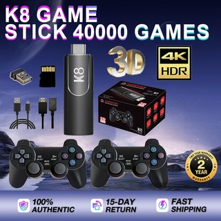 K8 game stick 27000 games Classic 8K Tv Game Console Set Controllers Stick Hd Built-In 3D PSP NBA