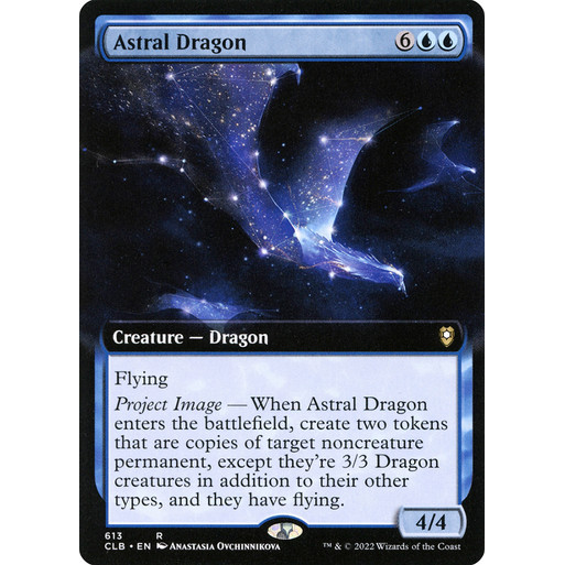 การ์ด EDH PlayTest - Astral Dragon (สีน้ําเงิน)