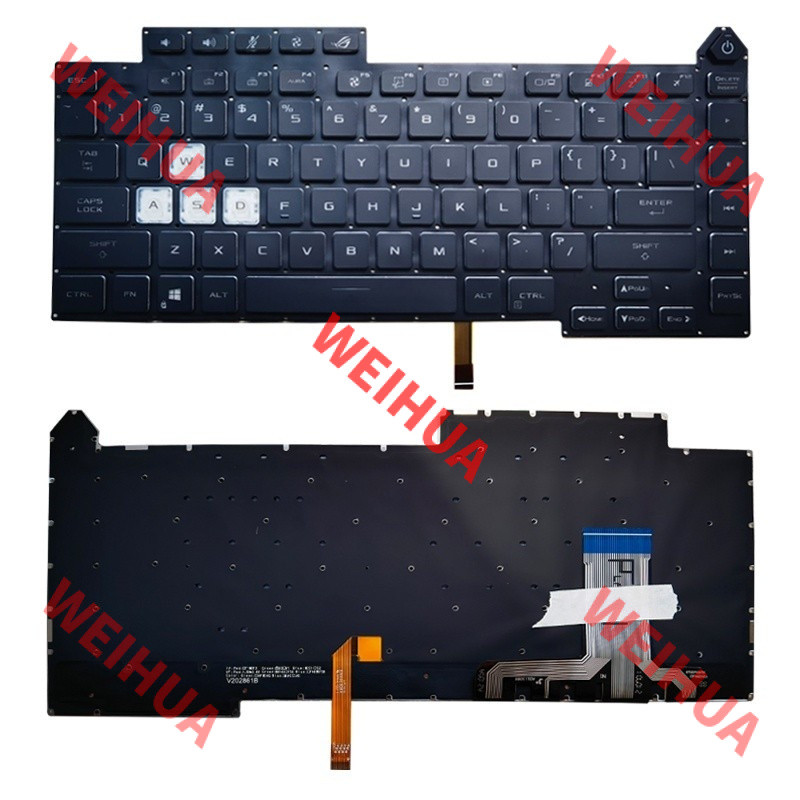 คีย์บอร์ดสําหรับ Asus US Rog Strix G15 G513 G513RC G513RM G513RW G513QR G513IM G513IE G513IC พร้อม B