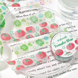 Apple Cats Shining Star Theme Washi เทป PET สมุดภาพเทปความงามสติกเกอร์สําหรับ Journaling สมุดภาพอุปกรณ์ศิลปะหัตถกรรม