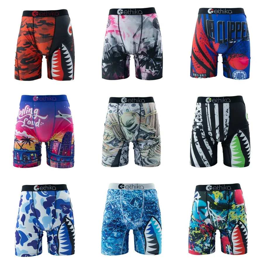 ETHIKA 1Pcs Men Sexy Boxershorts Plus Size S-3XL