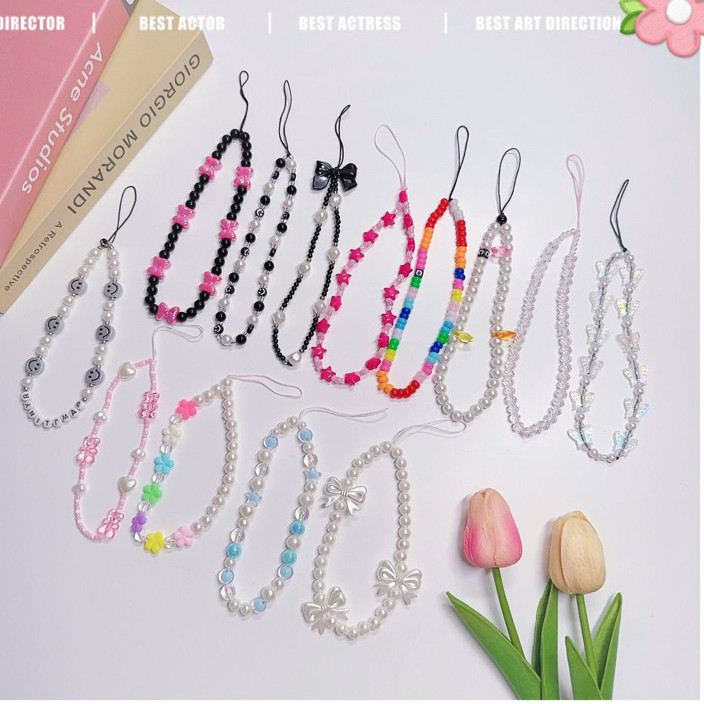 HP GANTUNGAN Aesthetic Beaded Phone Strap / bracelet Phone Strap / Beaded Phone Strap