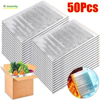 50 ชิ้น/แพ็คถุงอลูมิเนียมฟอยล์,น้ำแข็งและอบอุ่นลำเลียงถุงเก็…