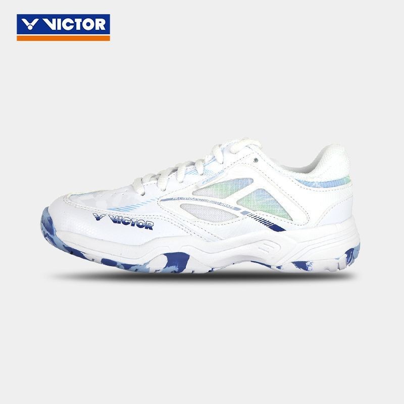รองเท้าแบดมินตันเด็ก VICTOR รองเท้ากีฬาสำหรับเยาวชน กันลื่นและดูดซับแรงกระแทก A362JR คุณภาพดี