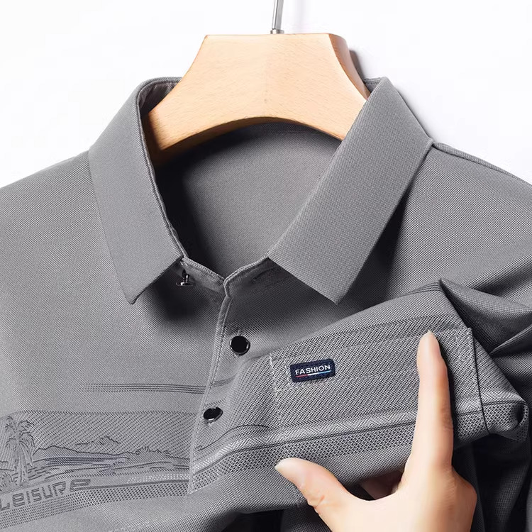Dad Polo Shirt Short Sleeve, Summer Fashion Pocket Polo Men Lapel Fashion Top