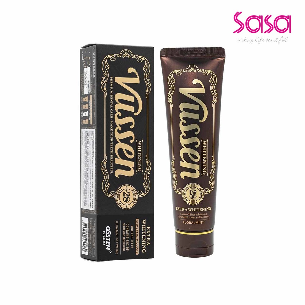 Vussen 28 Whitening Premium Toothpaste  (80g)