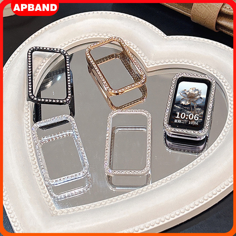 กรณีเพชร for Smartwatch Huawei Band 11 / 11 Pro /10 9 8 NFC คอมพิวเตอร์แข็ง อุปกรณ์ปกป้องหน้าจอ Biling