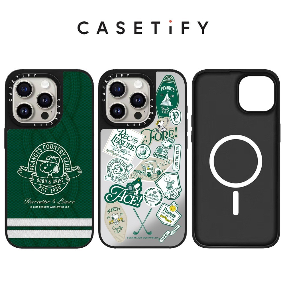 แม่เหล็ก สนูปปี้ สติ๊กเกอร์กระจกเคสโทรศัพท์สําหรับ ไอโฟน 16 มือโปร สูงสุด 15 14 13 12 11 ปลอกกันกระแทก