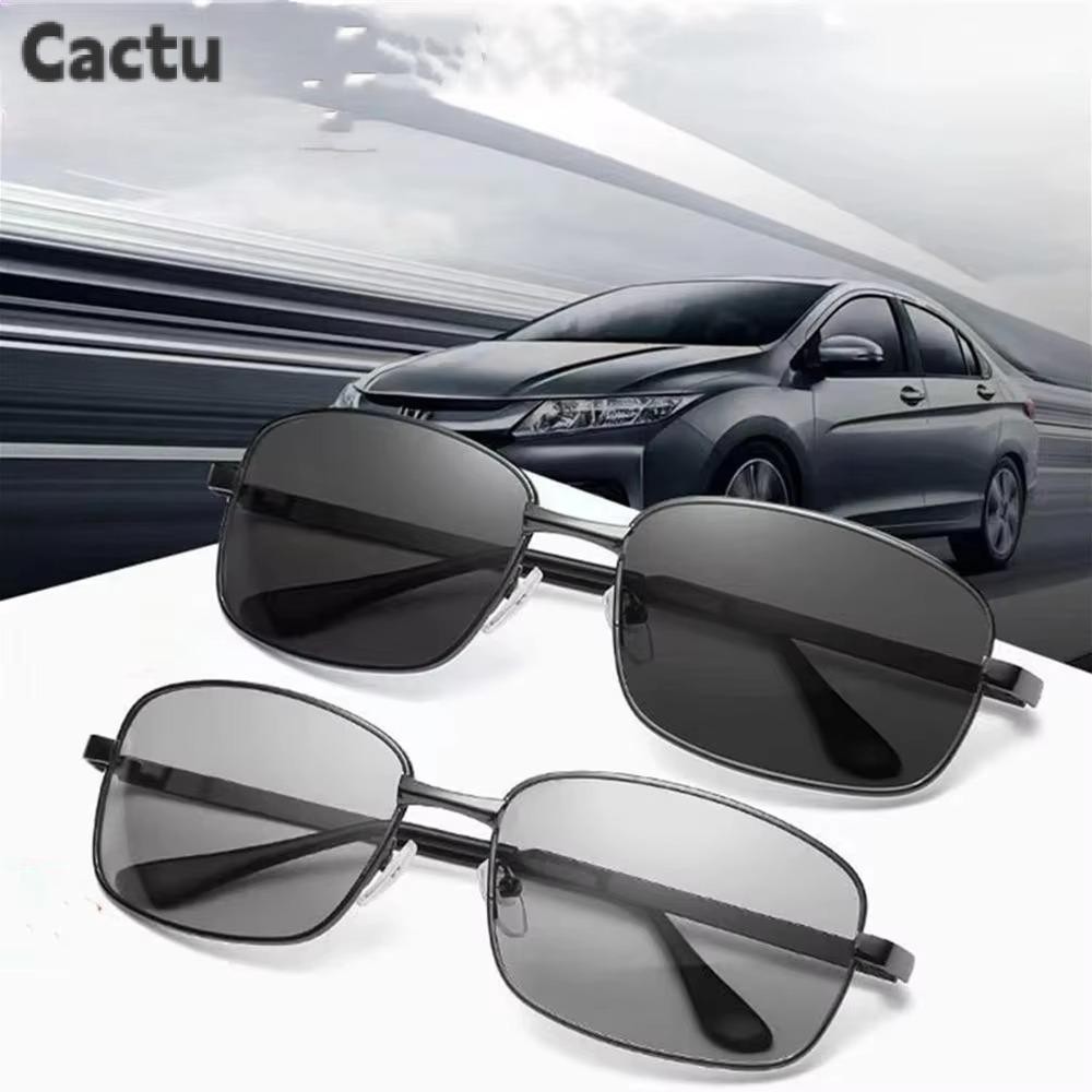 แว่นกันแดดโพลาไรซ์ CACTU, แว่นกันแดด Photochromic Polarized Ultralight Photochromic, ป้องกันรังสียูวีทั้งกลางวันและกลางคืนใช้แว่นกันแดดโพลาไรซ์บุรุษผู้ชาย