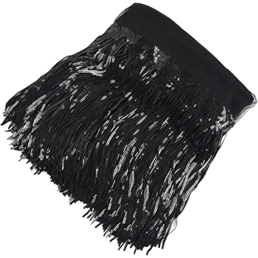 1 หลา Sparkly เลื่อมพู่ริบบิ้น Sequins Fringe Trim Spangle Paillette ผ้าลูกไม้สําหรับเย็บผ้า, Home Decor Party Dress Stage เครื่องแต่งกาย Embellishment ราคา ถูกที่สุด ดีลบีเคเค แกลเลอรีภาพที่ 4