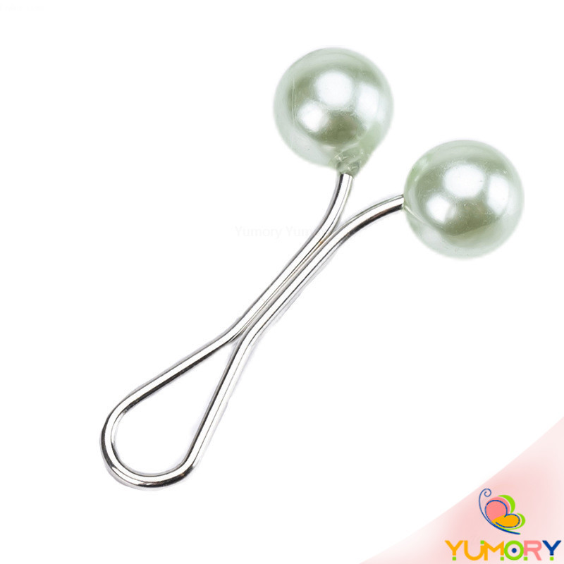 Yumory 8Pcs คลิปหนีบเอวกางเกง แขนเสื้อ ปรับขากางเกง ปรับความยาว หัวหมุดประดับมุกเทียม Fashion Pins - รูปที่ 7