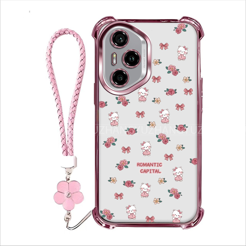 Free lanyardCasing Honor X8D 400 400 Pro 400 Lite เคสโทรศัพท์สําหรับใหม่ซิลิโคนสี่มุมป้องกันการตก HD