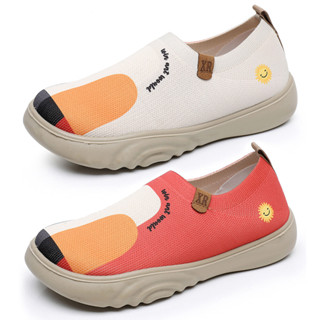 รองเท้าไม่มีส้นสำหรับผู้หญิง แบบลำลองสูง สะท้อนความชื้น ใช้ไ…